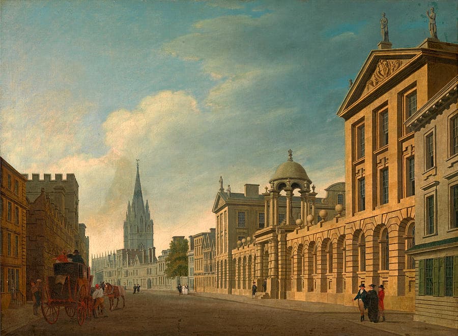 High St Oxford by Thomas Malton The Younger